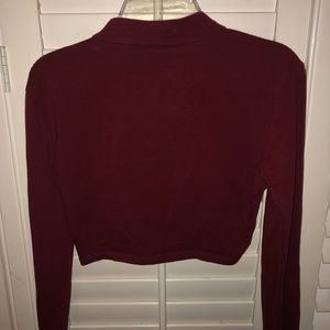 Cropped turtleneck